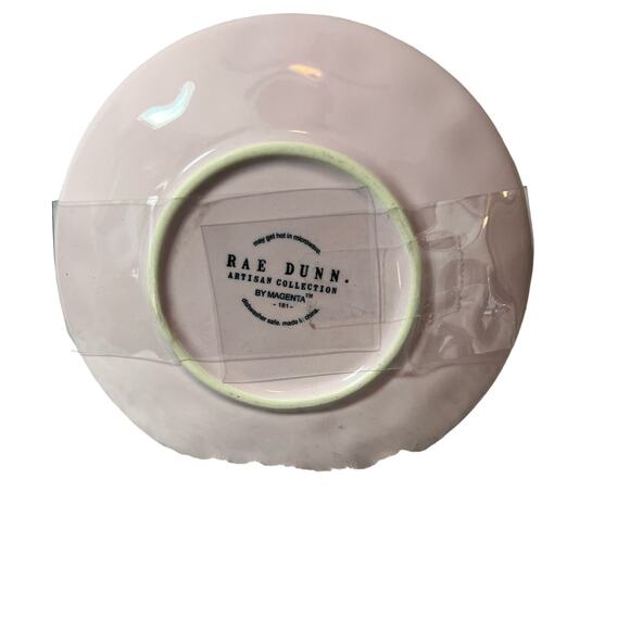 RAE DUNN HEART NEW Vintage 3D Hearts Valentine Pink Tea Cup W/Saucer - Picture 4 of 7